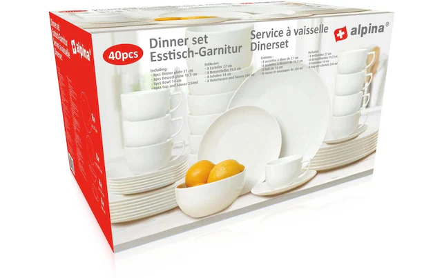 Geschirr-Set »alpina für 8 Personen 1 Stück«