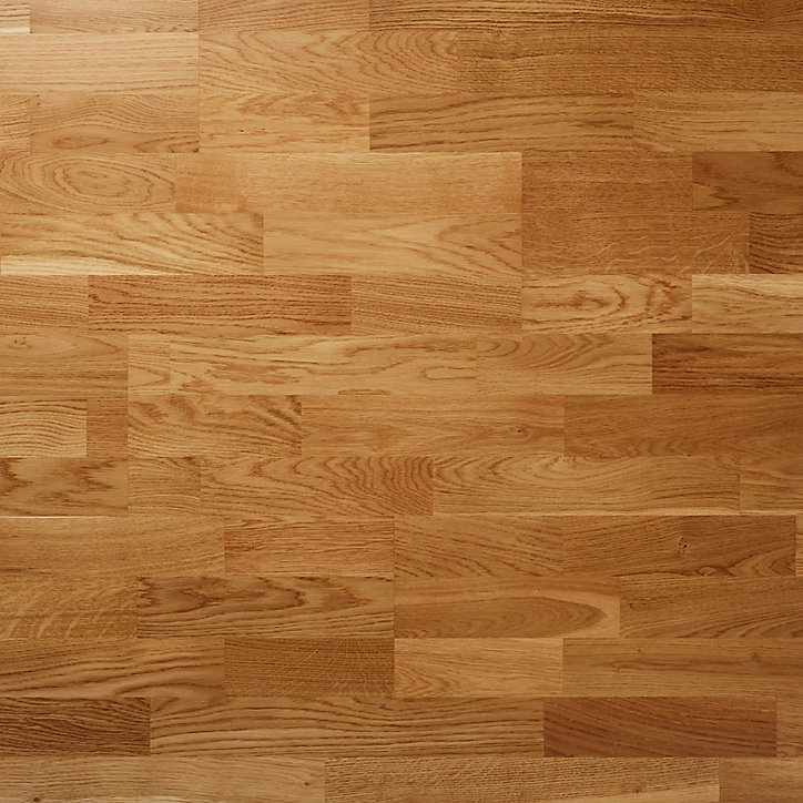 Parquet contrecollé clipsable Bishorn XXL en chêne verni naturel