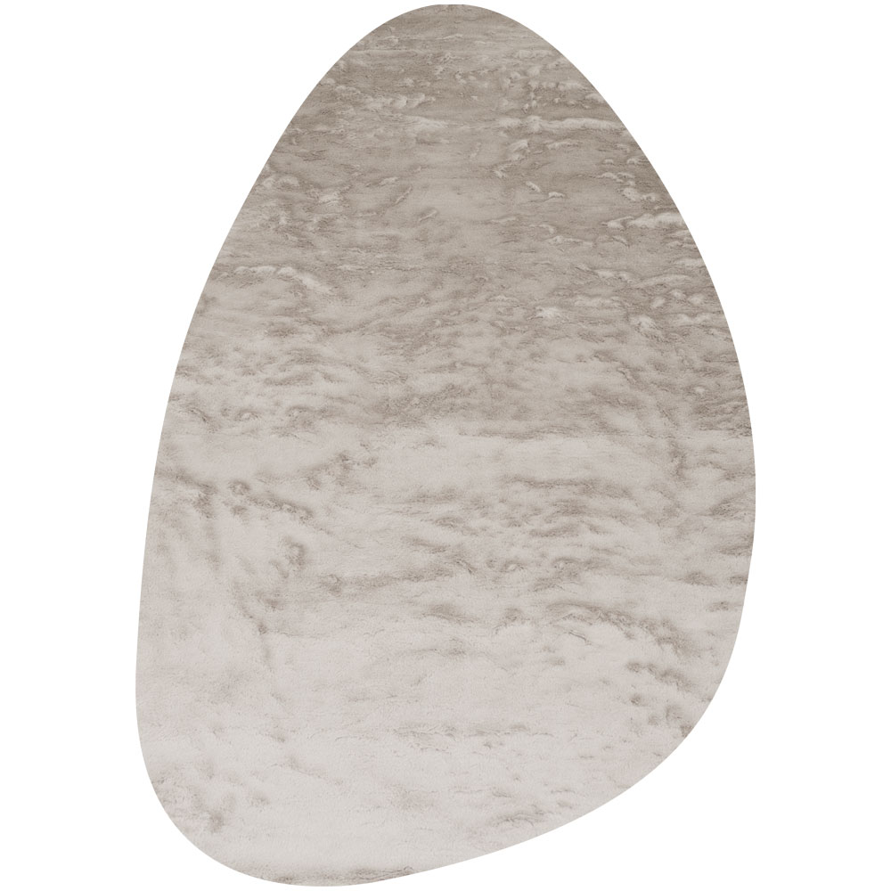 Vloerkleed Morbido Taupe – Kiezelvormig 200 x 280 cm