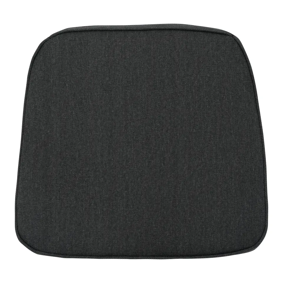 Madison - Zitkussen Wicker Dark grey canvas eco  - Ca. 48x48 cm - Set van 4
