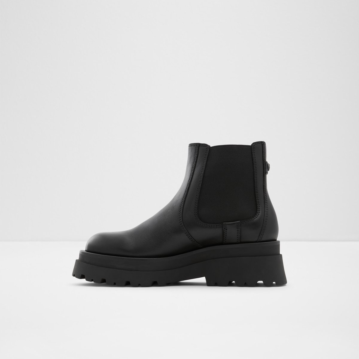 Stompd Black Leather Smooth Women Casual boots