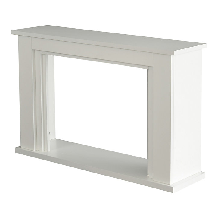 Cadre d'habillage de foyer pour insert GoodHome RLF-M2 blanc