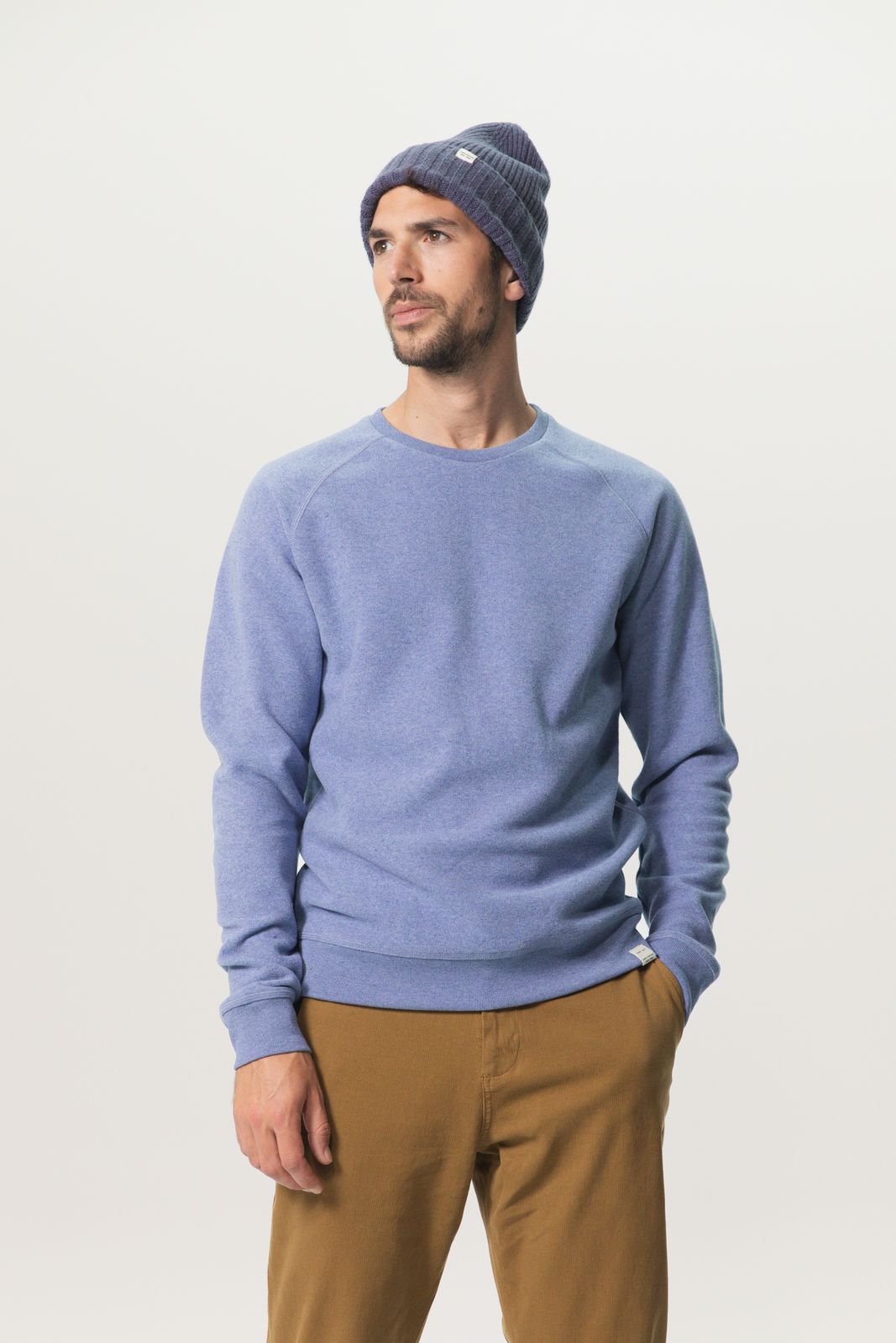 Raglan light sweater blauw