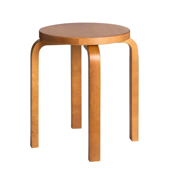 Artek - E60 Hocker, Birke, honigfarben gebeizt