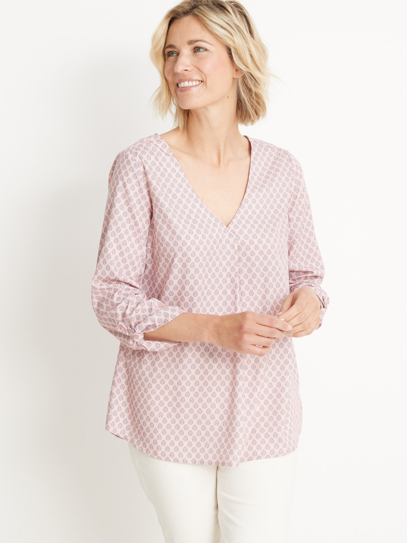Blouse en crêpe