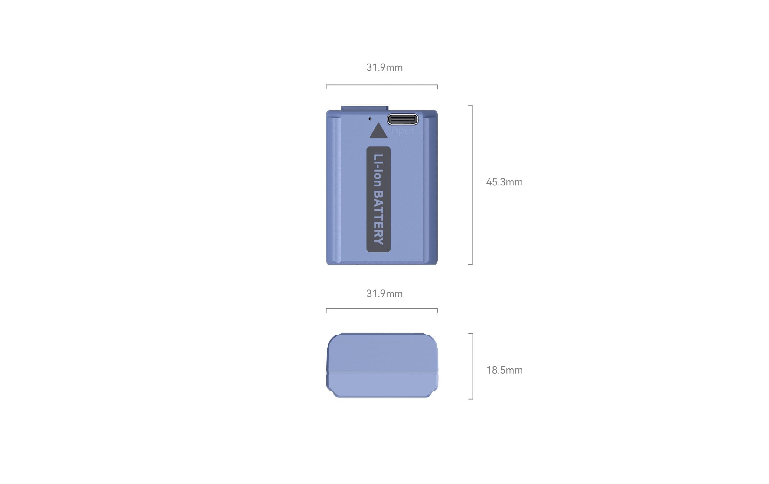 Digitalkamera-Akku NP-FW50 USB-CUSB-C wiederaufladbarer Kamera-Akku
