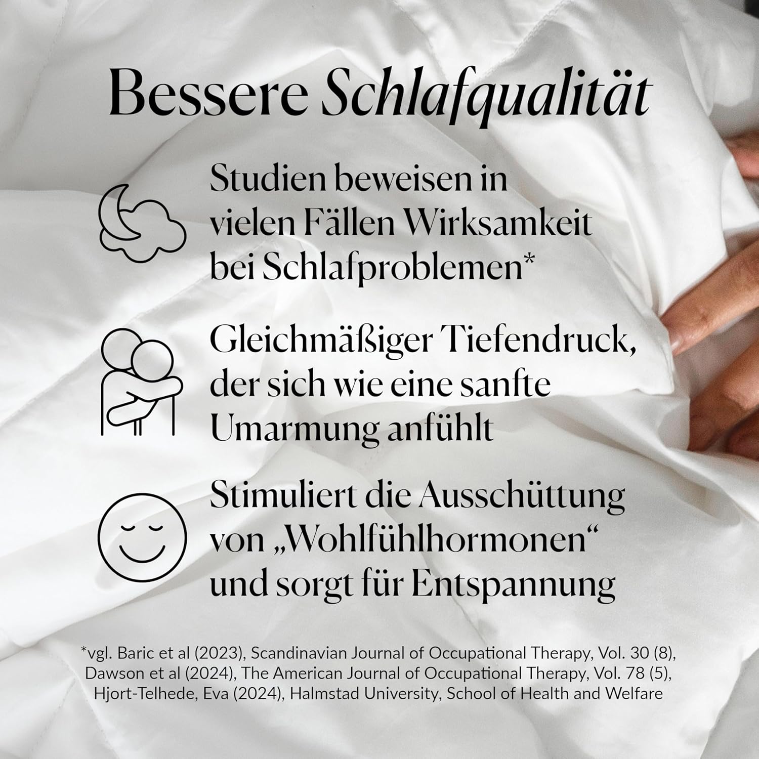 CURA Pearl Classic Gewichtsdecke 135x200 9kg - Anti Stress Therapiedecke - Schwere Decke für tiefen Schlaf und bessere Erholung - Schwere Bettdecke aus 100% Baumwolle - Heavy Weighted Blanket