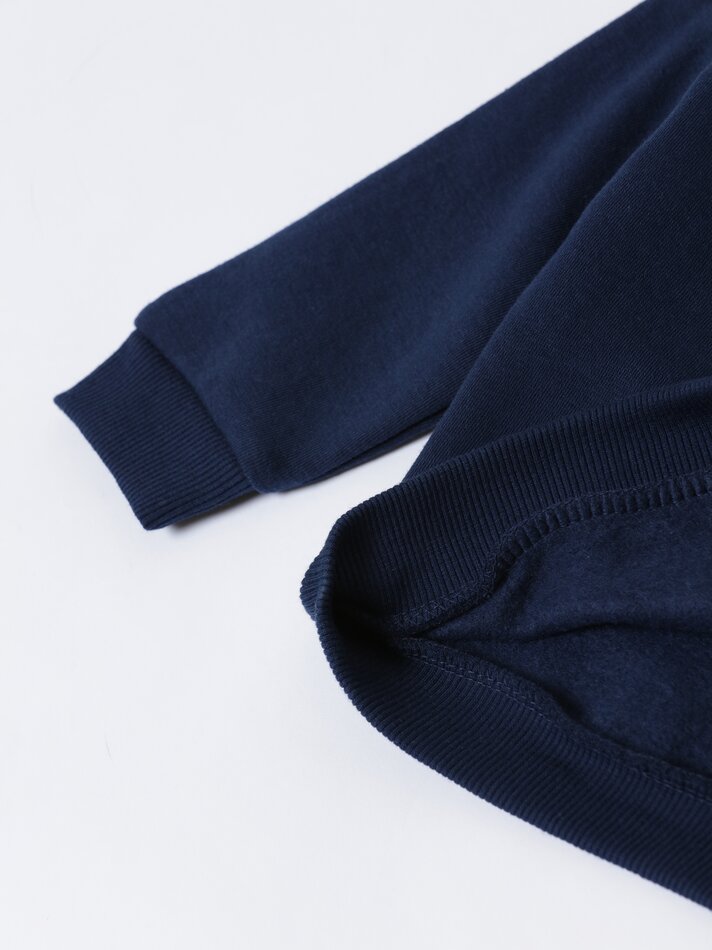 Conjunto com 2 moletons lisos e estampados - Azul Marinho