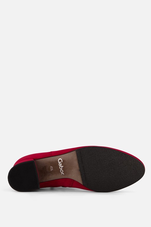 Gabor Enkellaarsjes rood Suede