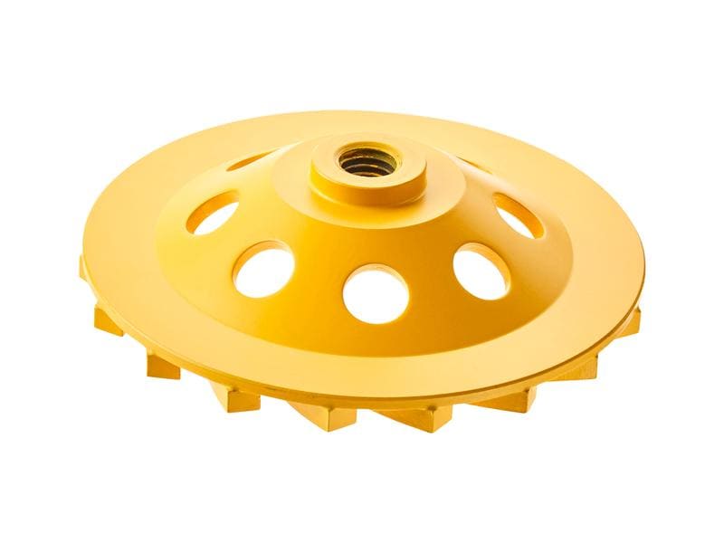 DEWALT Betonschleifer-Set DWE4257KT im Koffer Betonschleifer Set 125 mm mit Diamantschleiftopf