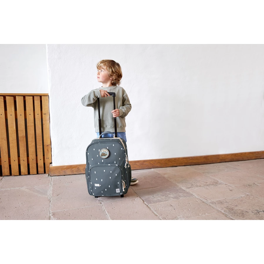 LÄSSIG Trolley Happy Prints midnight blue