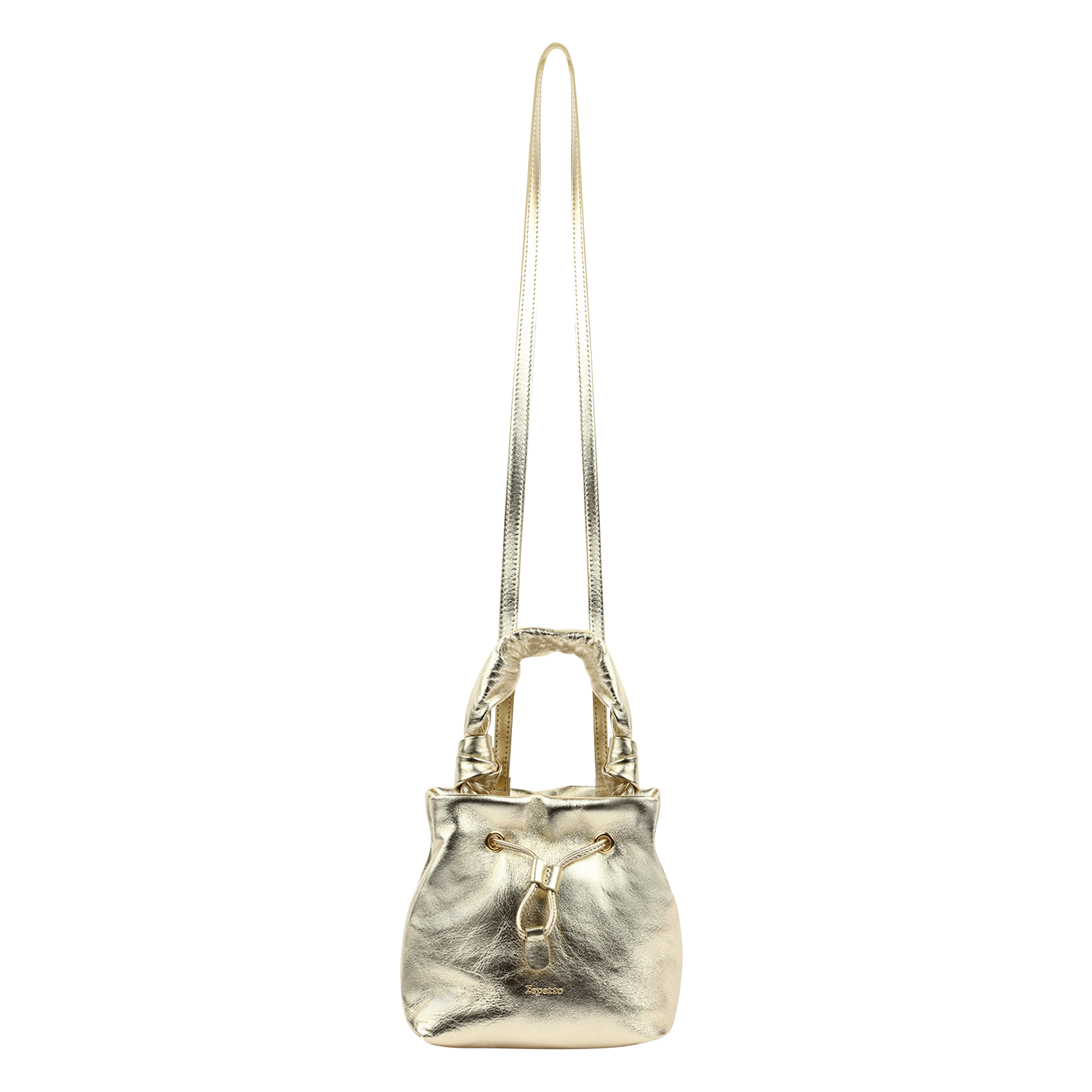 PETITE TENDRESSE - Sac à main bourse en cuir| Doré