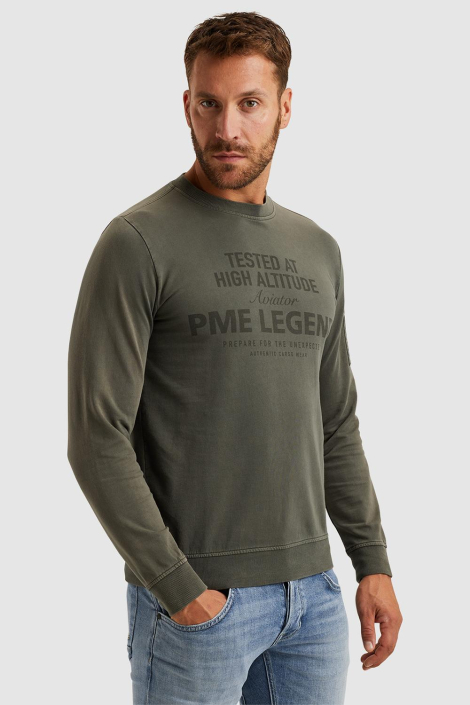 PME legend groene heren sweater