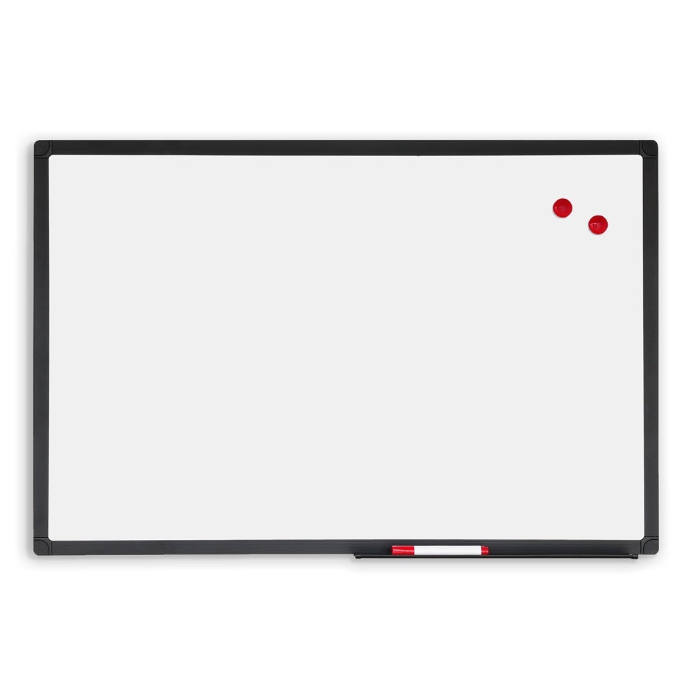 Whiteboard met zwarte lijst 100x150 cm – magnetisch