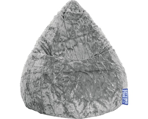 Zitzak Sitting Point Zitzak Fluffy L ca. 120 liter grijs 70x90 cm