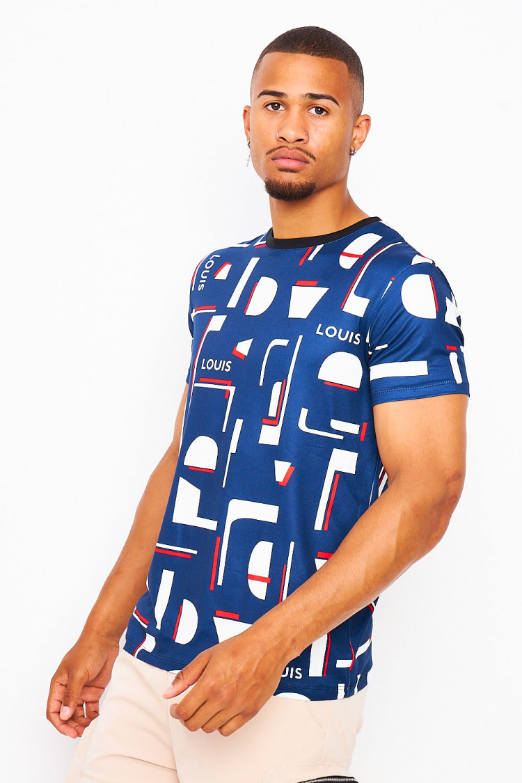 T-shirt bleu 
