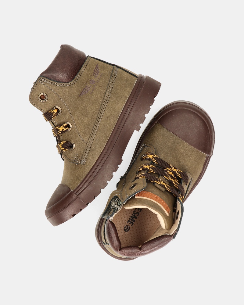 Shoesme Veterboots  - groen