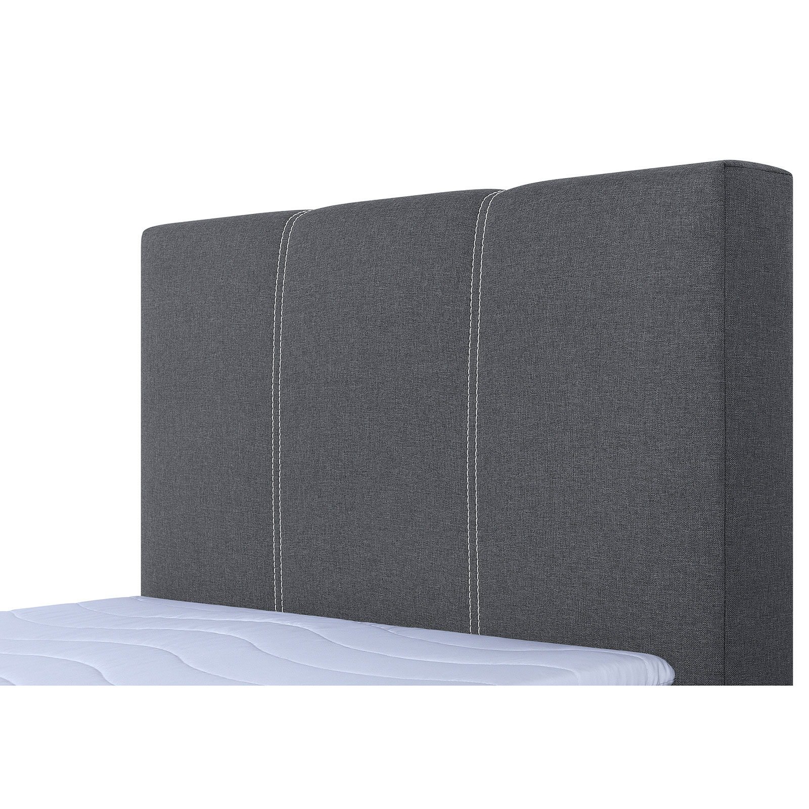 Boxspringbett - silver - H3 - Bonell-Federkern - 90x200 cm