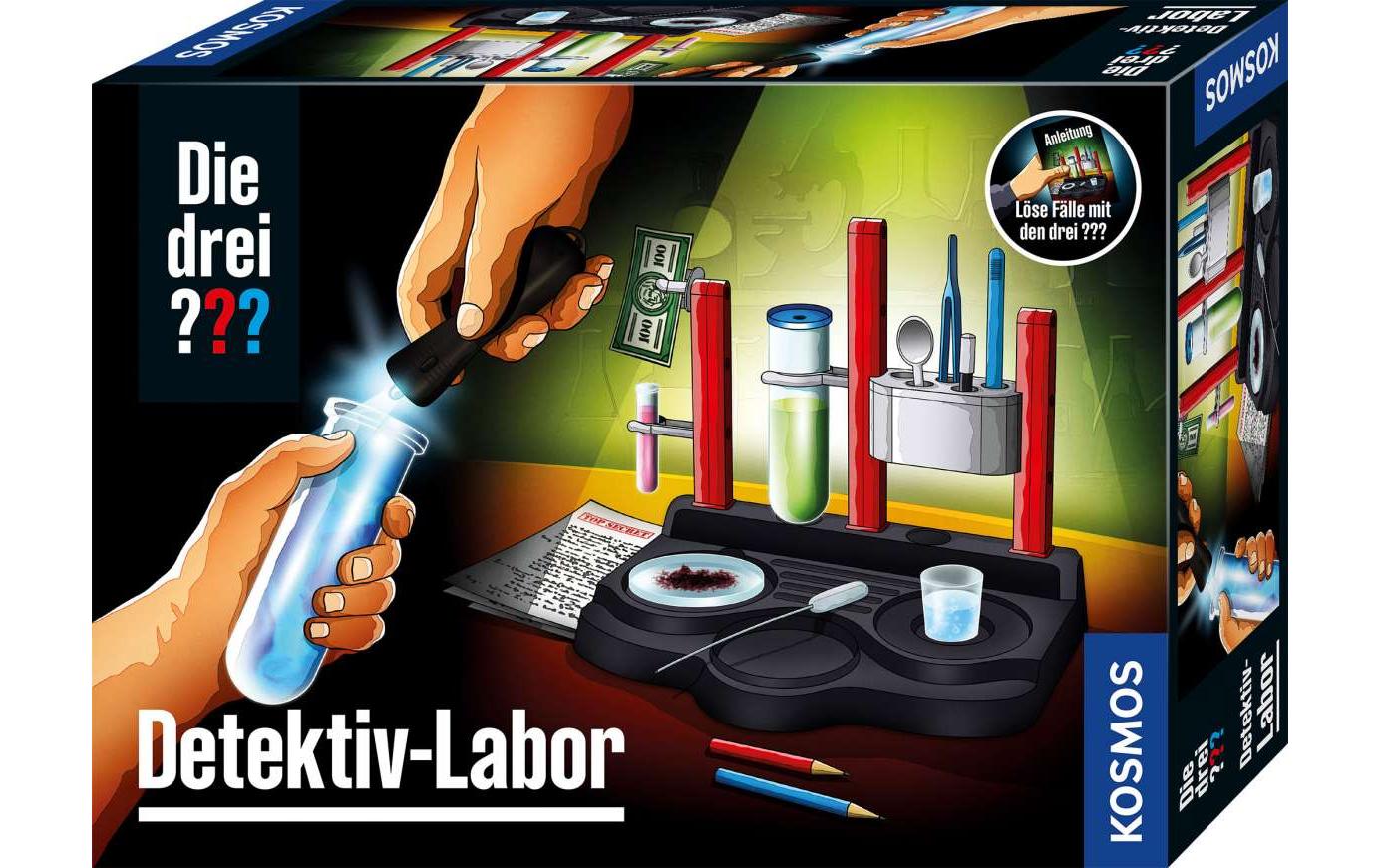 Experimentierkasten Die drei??? Detektiv-LaborEntdecken Sie verborgene Geheimnisse mit der UV-Lampe