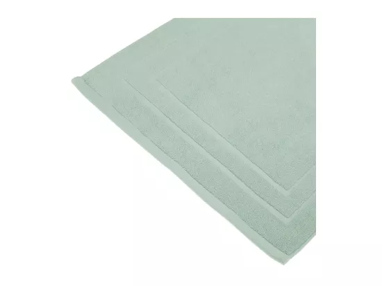 Tapis de salle de Bain en coton Vert céladon 50 x 70 cm