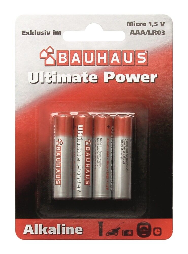 BATTERI ALKALISKT AAA LR03 4-PACK