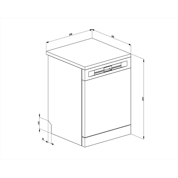 SMEG Stand-Geschirrspüler LVS252CSX Edelstahl