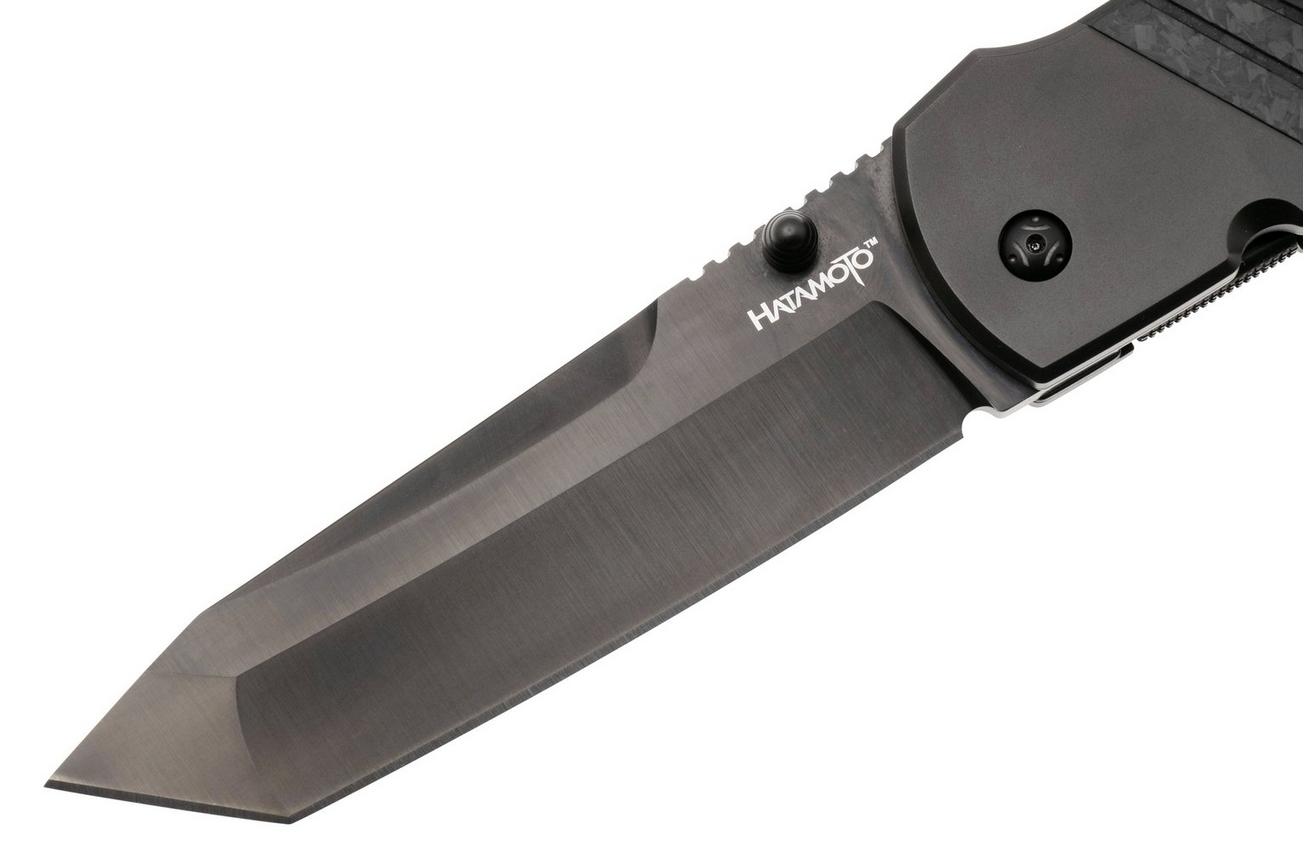 Cold Steel Hatamoto FL40HATA DLC 20CV, Forged Carbon Titanium Bolsters, zakmes