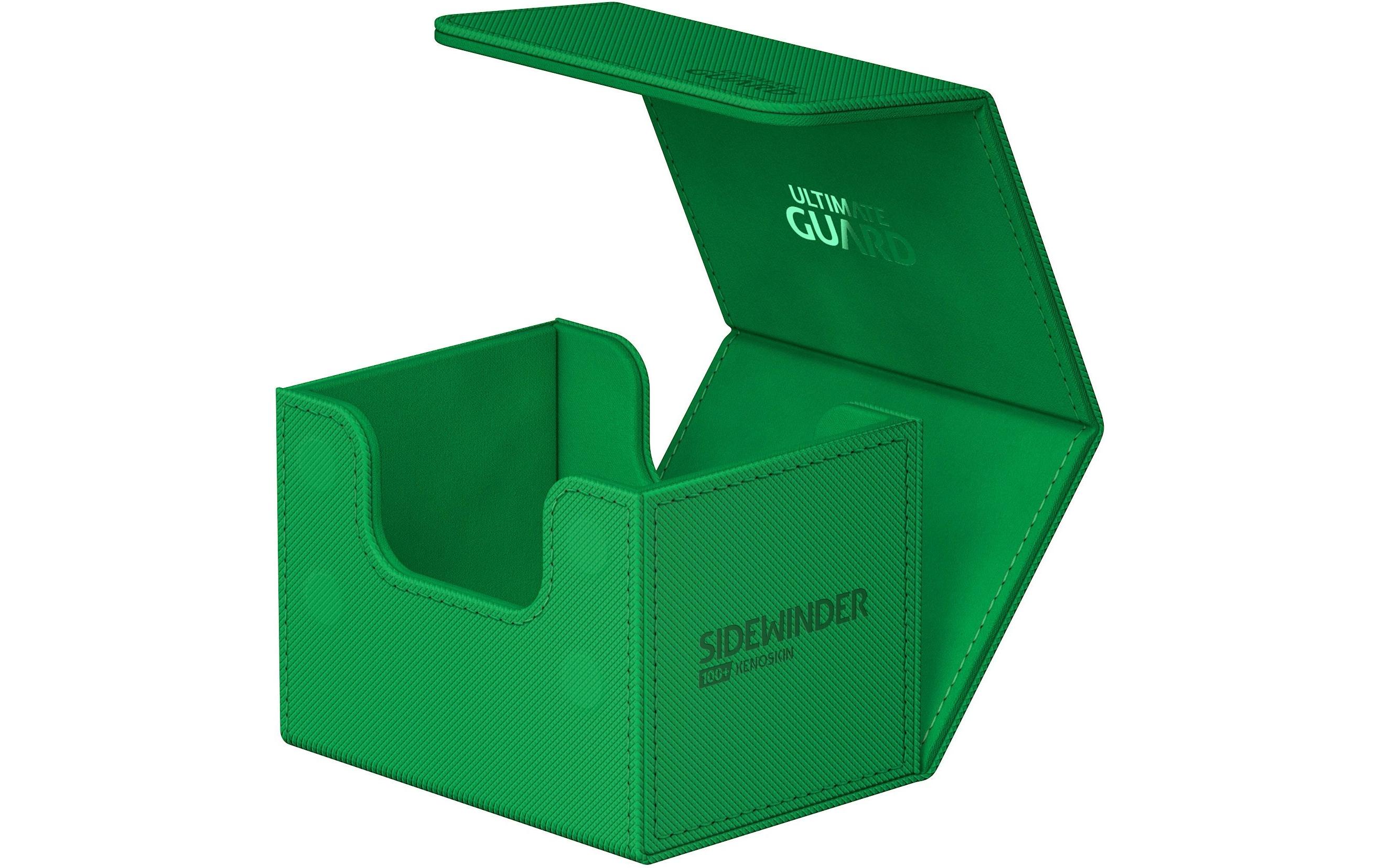 Kartenbox XenoSkin Sidewinder Monocolor 100+ GrünHochwertige Box für Sammelkarten in Standardgrösse