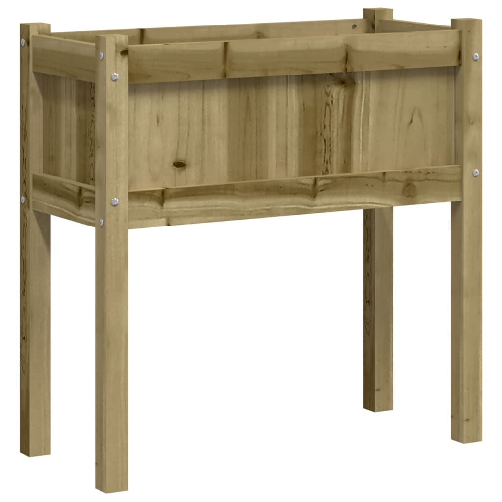 Jardinière avec pieds 70x31x70 cm bois de pin imprégné