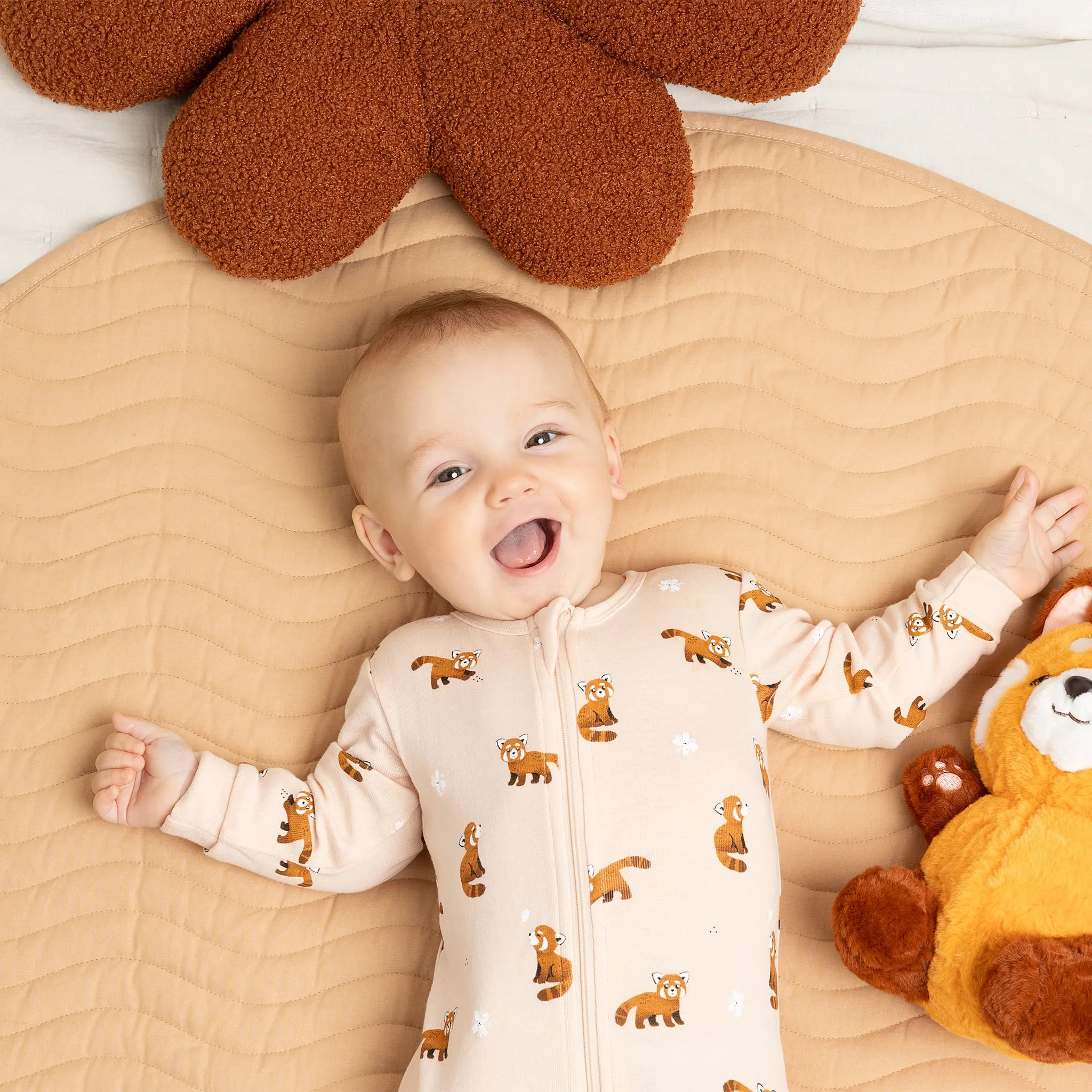 Petit Lem Pyjama Panda Roux 0-24mois