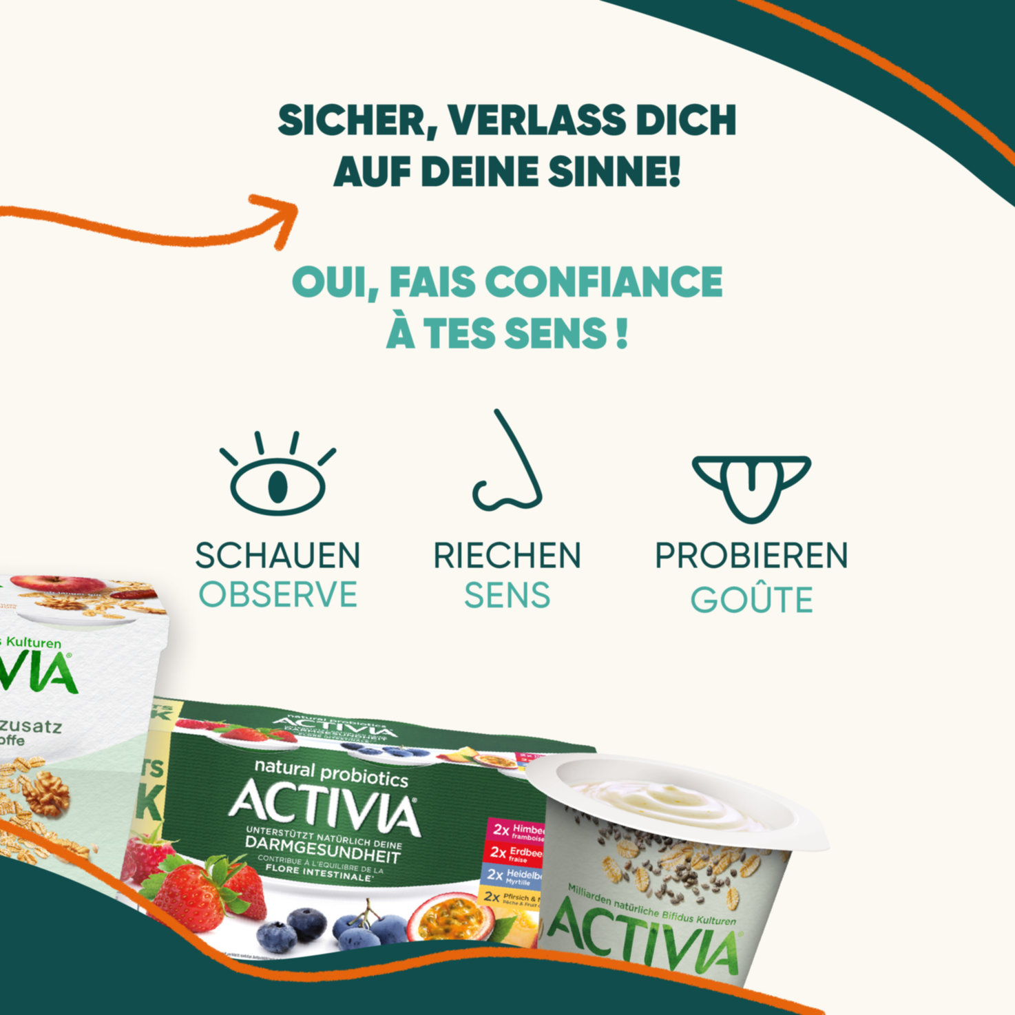 Danone Activia Joghurt Müsli 4x115g
