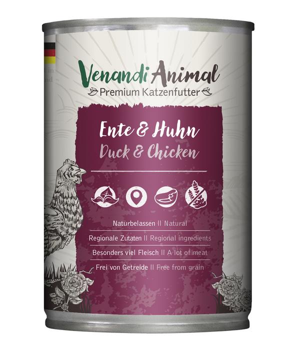 Venandi Animal Nassfutter für Katzen Adult,