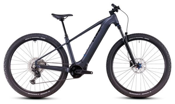 VTT Électrique Semi-Rigide Cube Reaction Hybrid Pro 600 Shimano Deore/Deore XT 12V 600 Wh 27.5'' Gris Metallic 2025