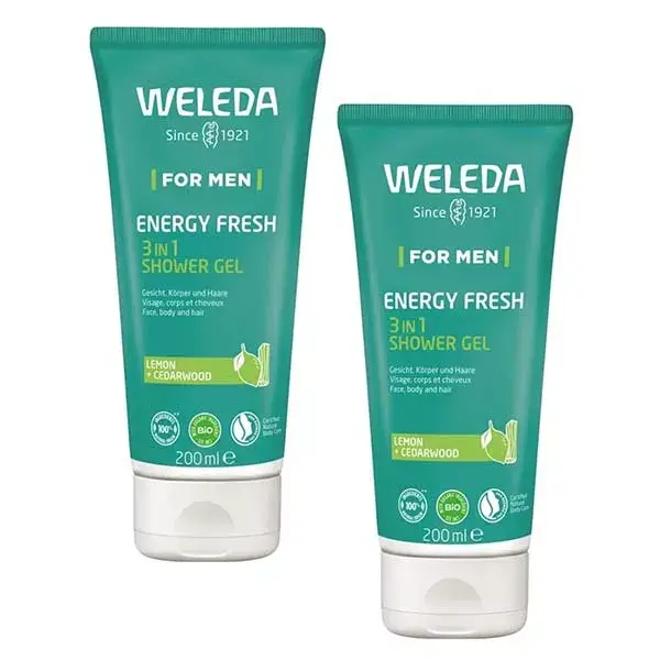 Gel de Banho Weleda Duo 3 em 1 Energia Frescor 2x200ml