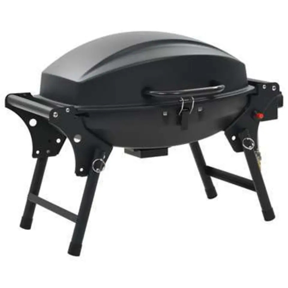 vidaXL - Barbecue - Zwart - Staal
