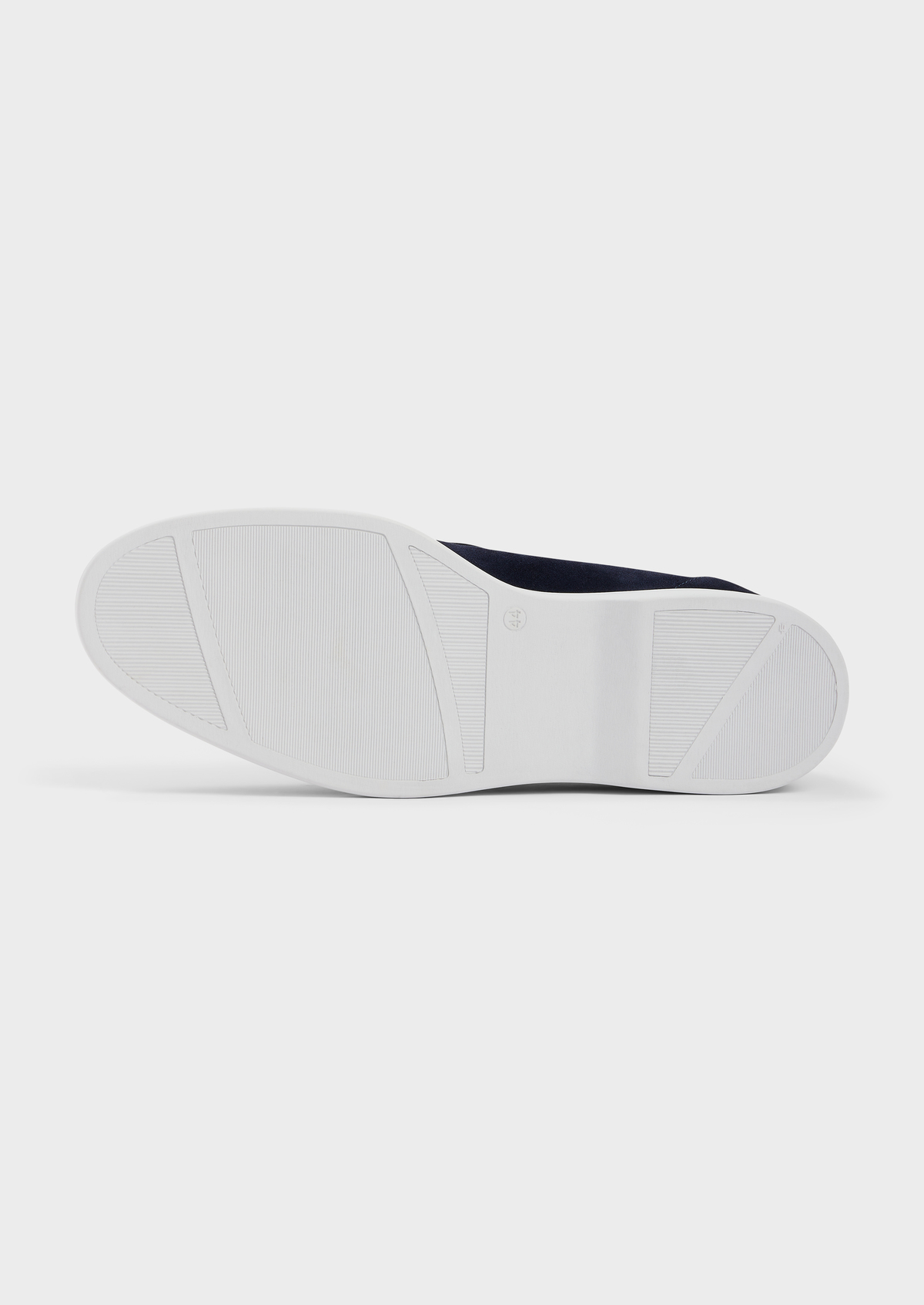Mocassins en cuir nubuck bleu marine