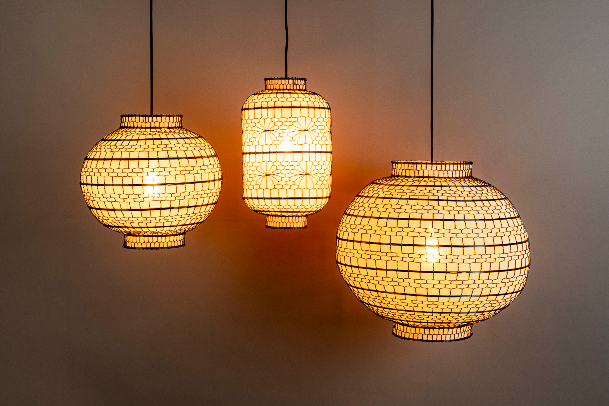 Dutchbone hanglamp Ming rond 45