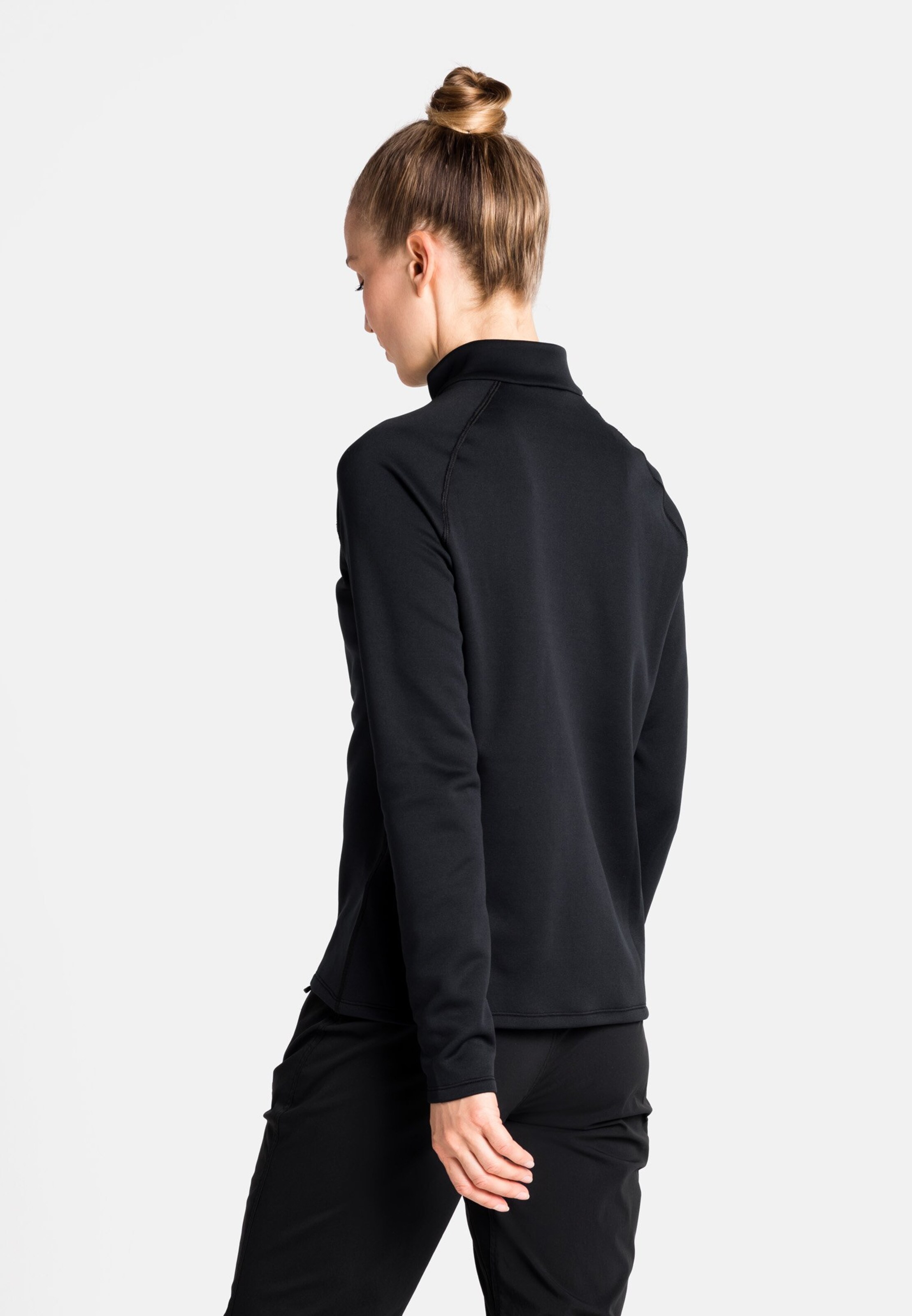 Besso Mid Layer mit Halbreissverschluss in black