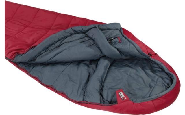 High Peak Hyperion 1 M Mumienschlafsack 210 x 80 cm dunkelrot/grau