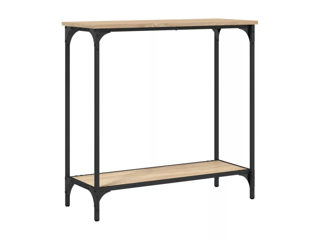 Table console chêne sonoma 75x30,5x75 cm bois d'ingénierie