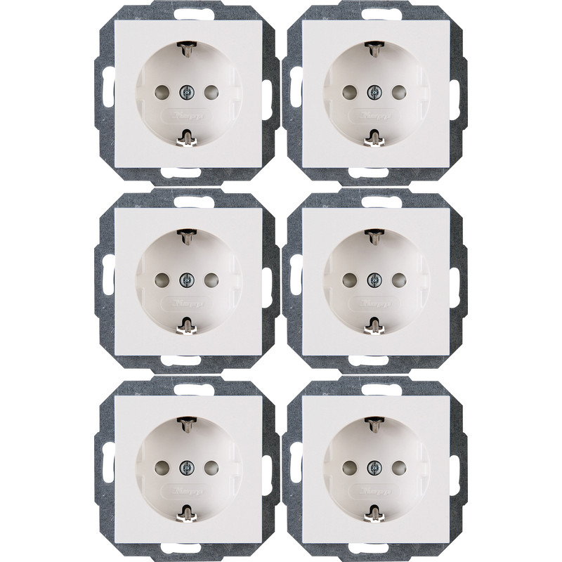 Kopp Athenis wandcontactdozen RA KV inbouw Glanzend wit