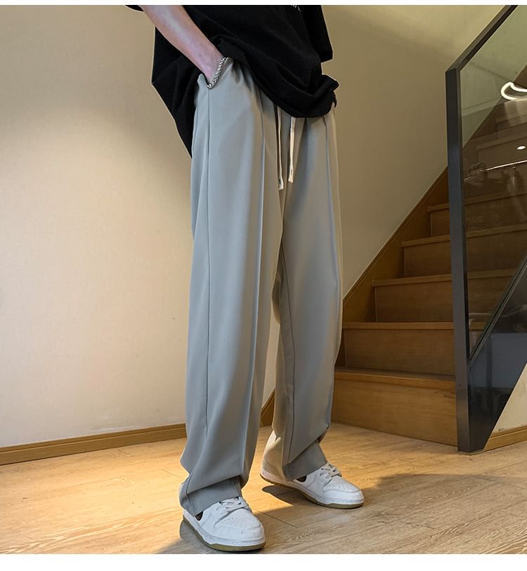 Ffodia - Mid Rise Plain Wide Leg Broek
