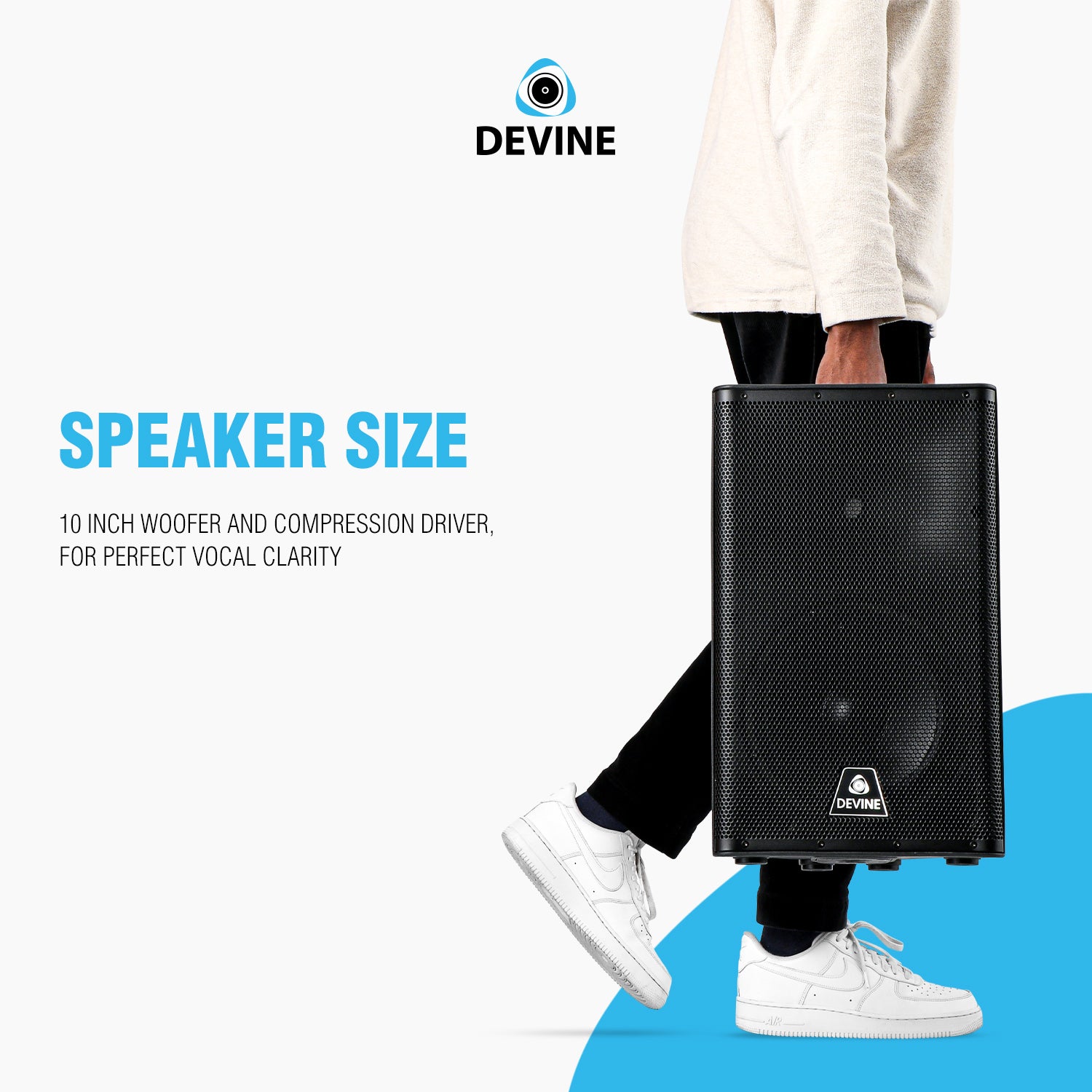 Devine Venture Mobile 10 inch mobiele accu-speaker