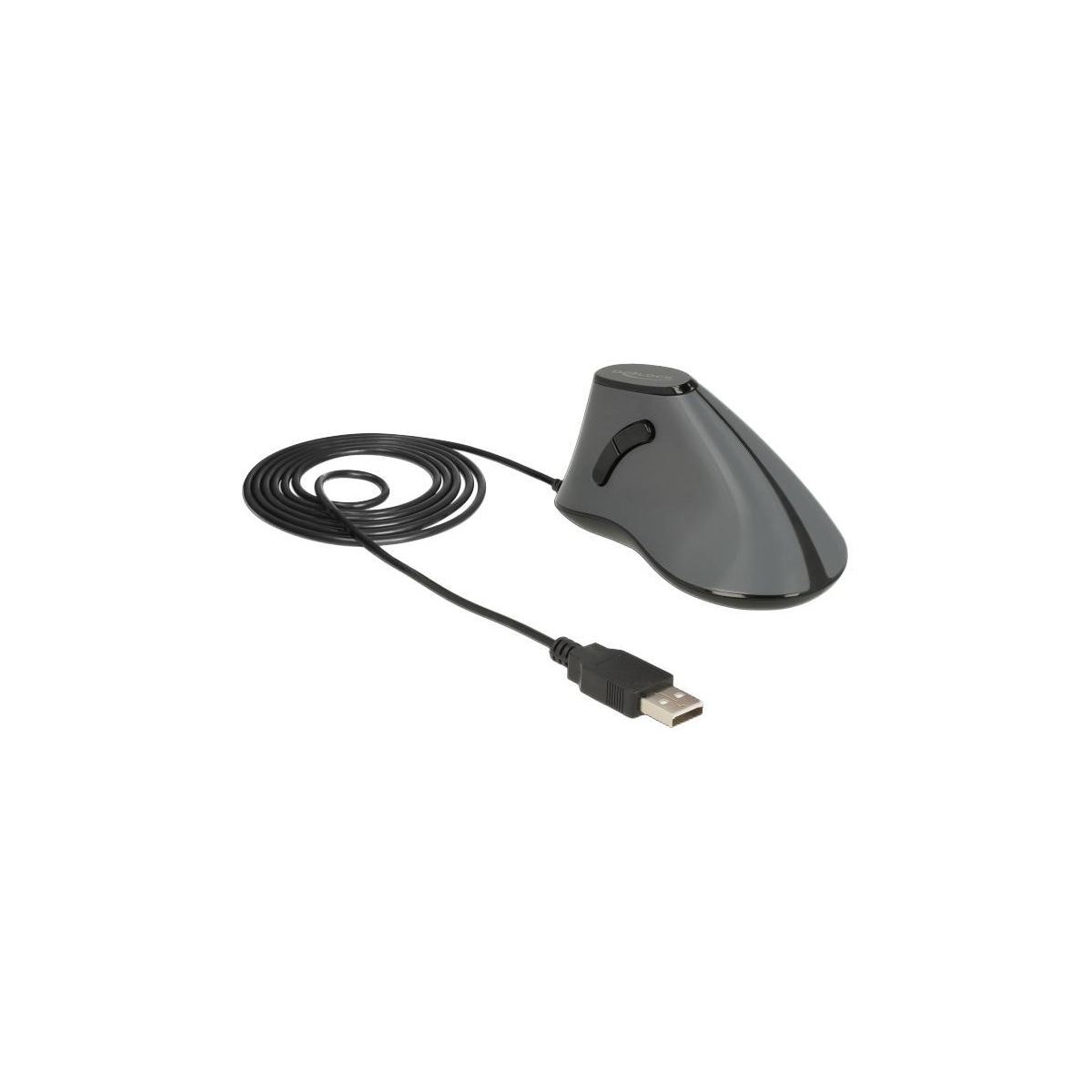 Ergonomisk vertikal optisk 5-knappers USB-mus