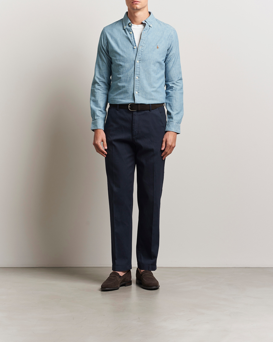 Polo Ralph Lauren Slim Fit Chambray Shirt Washed