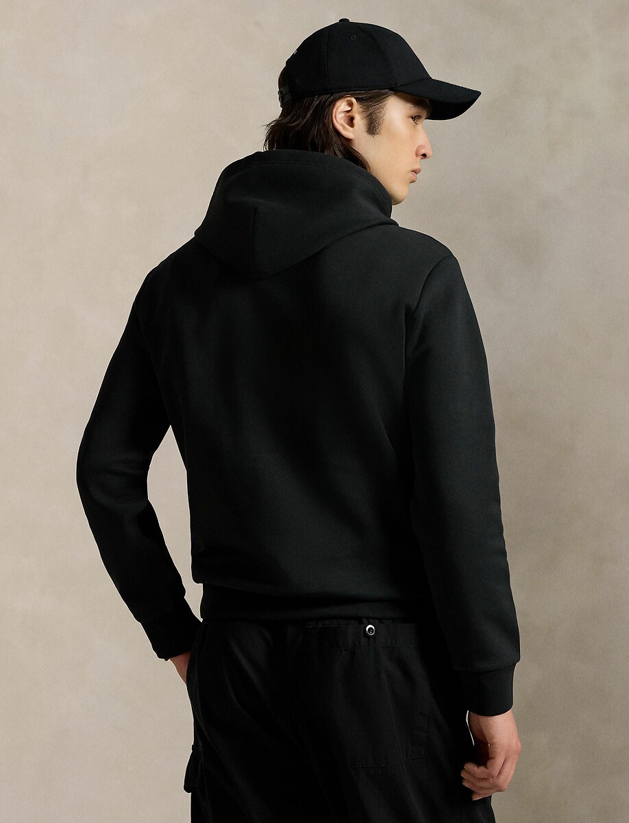 POLO RALPH LAUREN<br>Moletom com capuz confeccionado em tecido de malha dupla