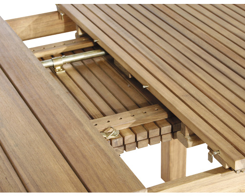 Uitschuifbare tafel Falun Siena Garden acacia 150/200x100x74 cm bruin