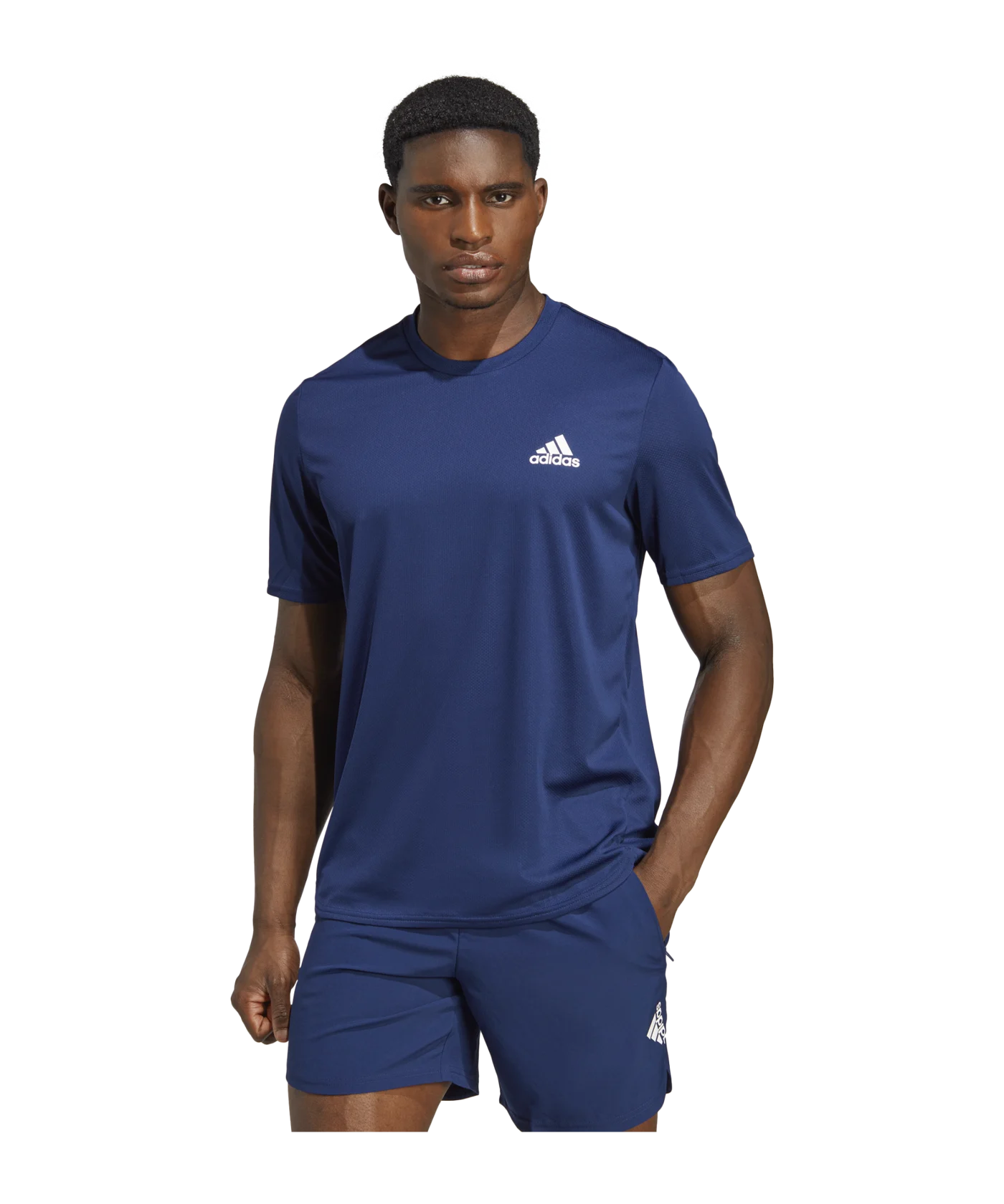 adidas D4M T-Shirt Dunkelblau Weiss