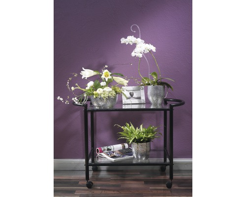 Soendgen Boston keramische bloempot, Ø 13 cm, H 12 cm, zilver