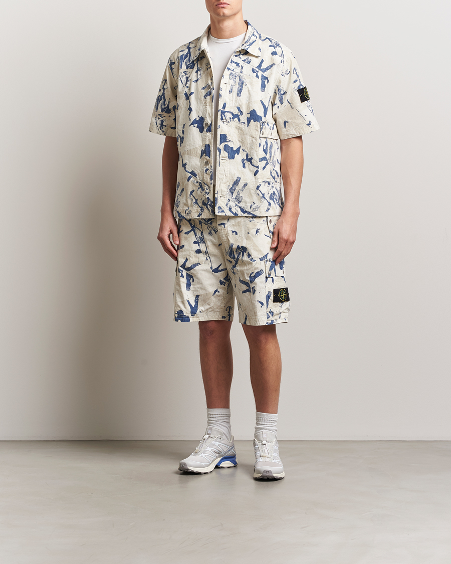 Stone Island Stretch Ripstop Camo Shorts Desert
